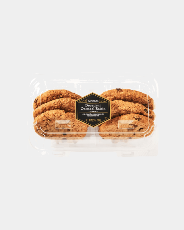 Marketside Decadent Oatmeal Raisin Cookies, 13.5 oz, 6 Count