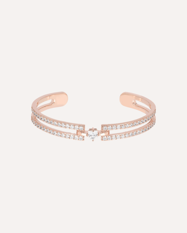 Cubic Zirconia Cuff Bangle