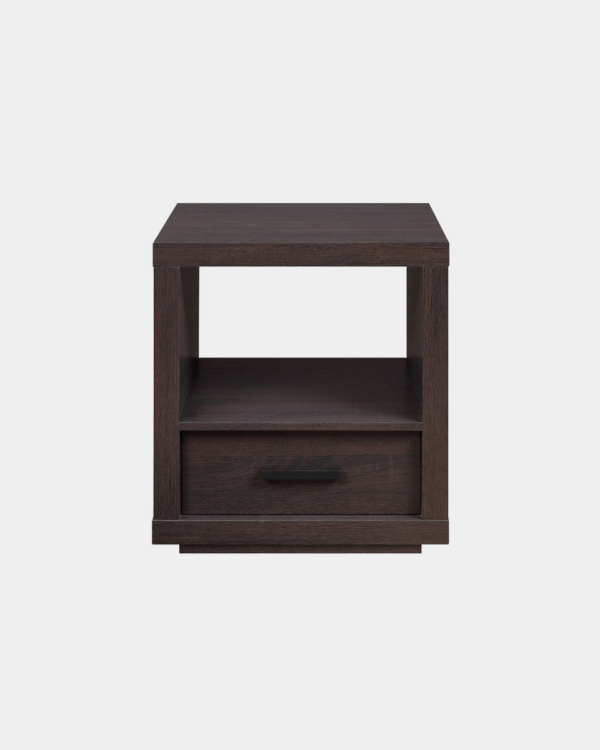 Better Homes & Gardens Steele End Table With Drawer, Espresso Finish