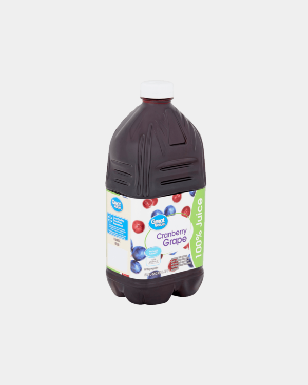 Great Value Cranberry Grape 100% Juice, 64 fl oz