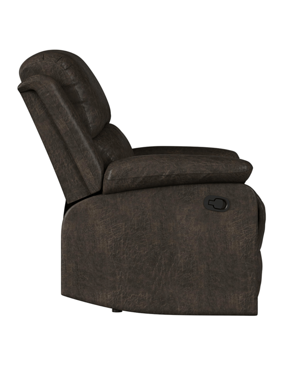 Relax-A-Lounger Reynolds Faux Suede Recliner, Espresso