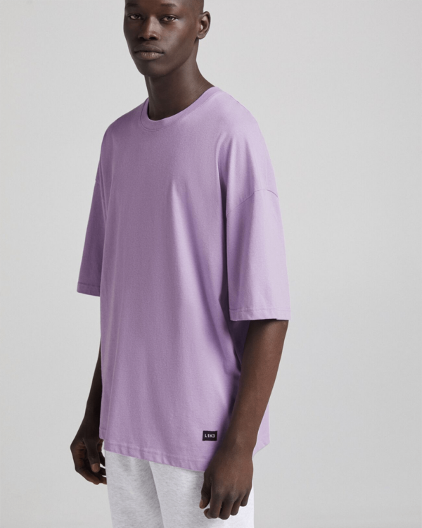 Extra loose fit short sleeve Tshirt - Purple