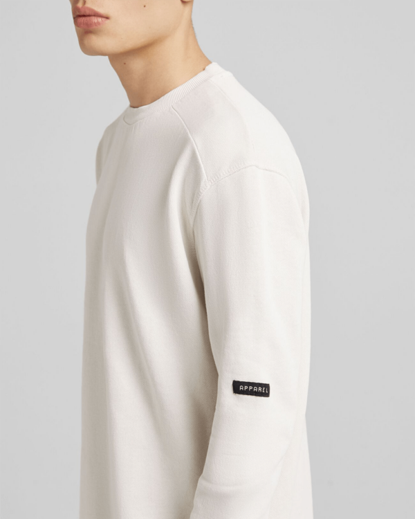 Faded sweatshirt long sleeve T-shirt - White