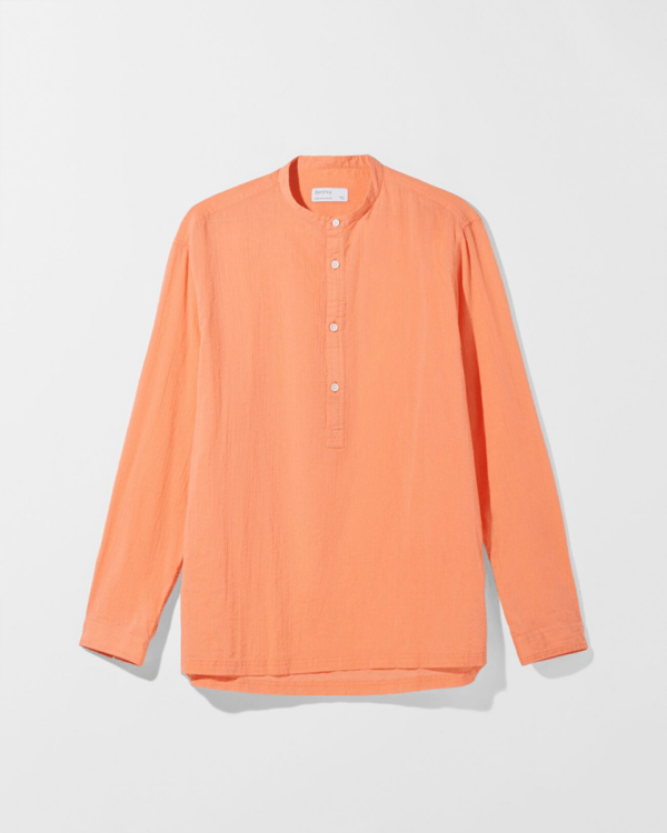 Long sleeve smocked shirt