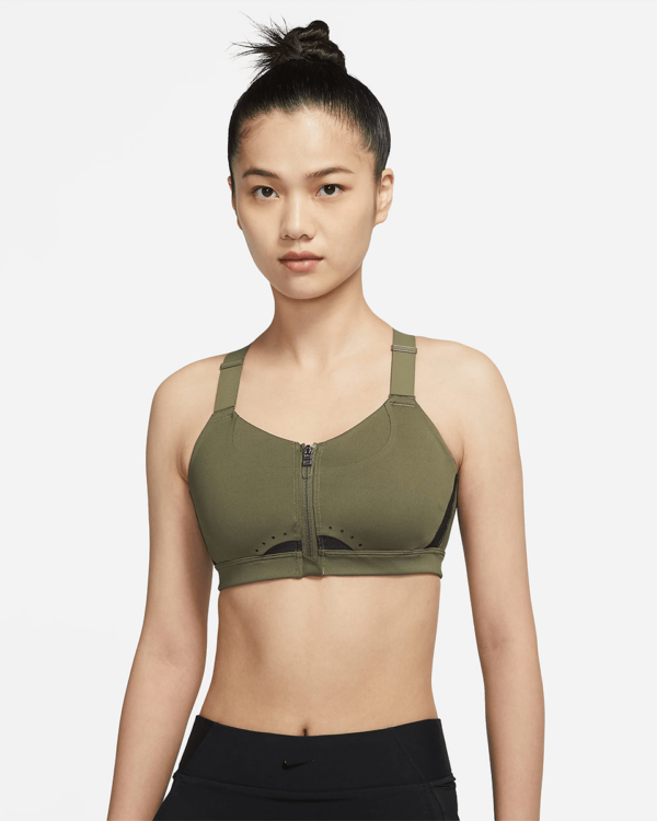 Dri-FIT Alpha Women's High-Support Padded Zip-Front Sports Bra