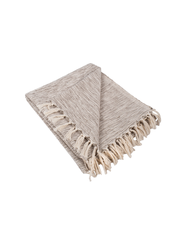 DII Variegated Decorative Throw, 50" x 60", 100% Cotton, Brown