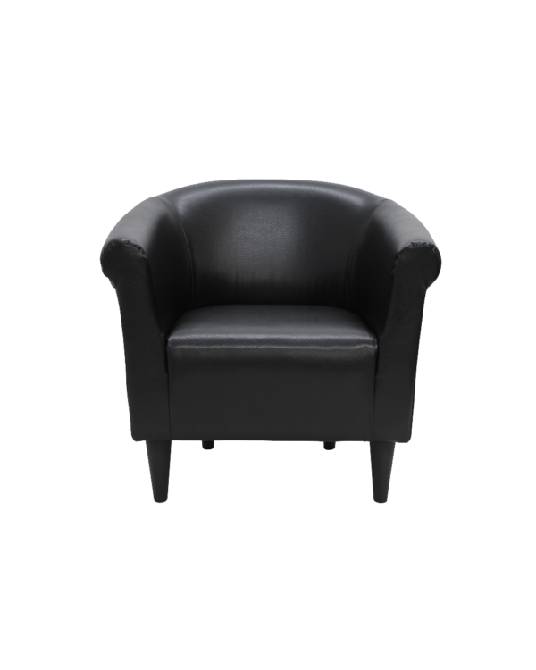 Mainstays Faux Leather Bucket Accent Chair, Multiple Colors