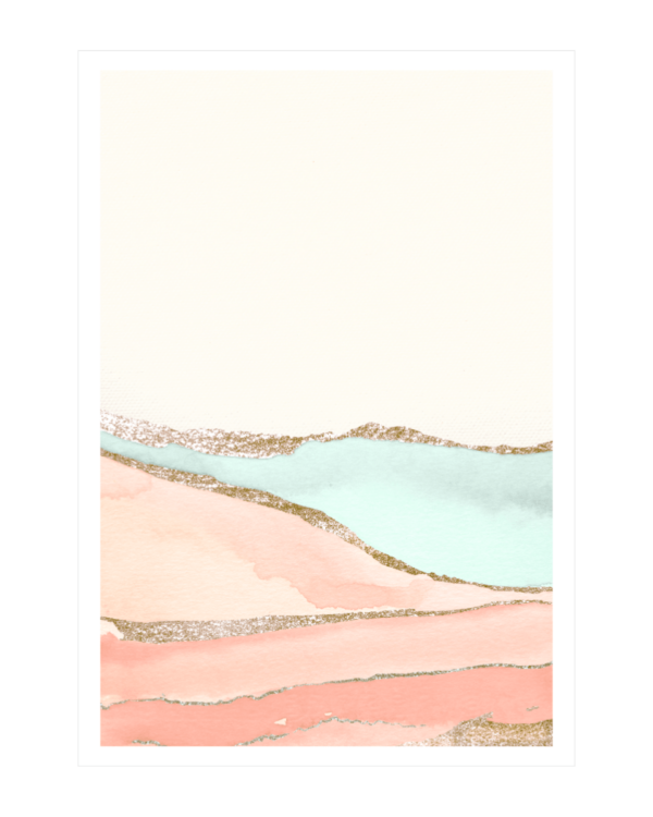 Illustration Art - Sand & River in Desert